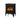 TURBRO Suburbs TS17 electric fireplace stove heater with realistic flame effect and black metal finish, designed for indoor heating.