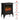 TURBRO Suburbs TS17 electric fireplace stove heater with realistic flame display and black metal body, compact heating appliance