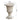 26.5-inch classic antique white Italian urn planter with ornate details, perfect for elegant garden or patio decor.