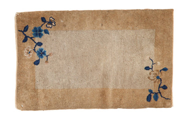 Antique Peking rug mat by Old New House® featuring intricate patterns in 1.5x2.5 size, traditional woven design.