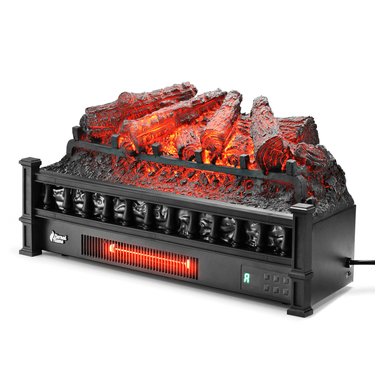TURBRO Eternal Flame EF26-PB electric fireplace logs with realistic flame effects and wood-like design for cozy ambiance.