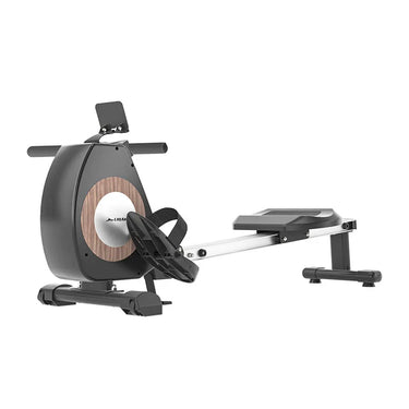 24 Hour Sport rowing machine for home workouts, featuring adjustable seat and digital display for cardio and strength training.