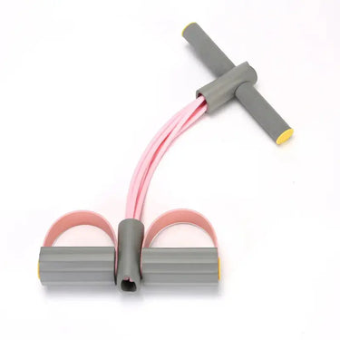 Elastic resistance band from 24 Hour Sport with handles, used for strength training and physical therapy exercises.