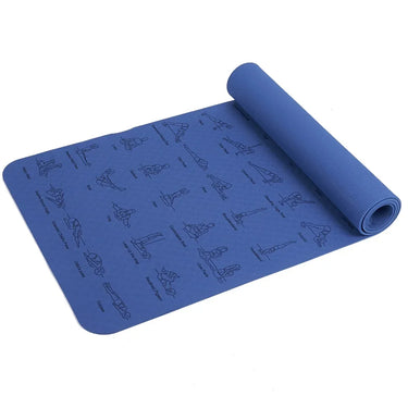 Durable 24 Hour Sport non-slip exercise mat ideal for yoga, pilates, and gymnastics with textured surface for stability.