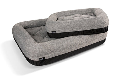 Small HouseOfZazla BedGear Performance Pet Bed for dogs, featuring a plush fabric surface and supportive cushioning.