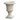 Classic 26.5-inch antique white Italian urn planter with detailed craftsmanship, perfect for outdoor or garden decor.