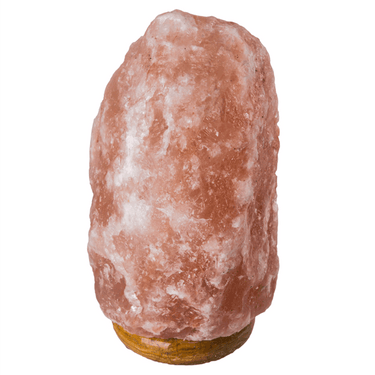Platinum salt lamp from Black Tai Salt Co., 55-65 lbs, with warm glow and natural salt crystal appearance.