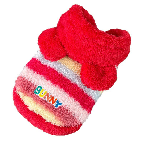 Thermal Vest With Fleece Lining Rainbow-colored Dog Clothing