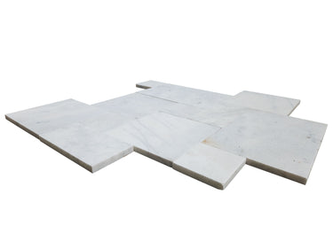 Mugla White Marble Sandblasted Brushed Paver