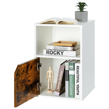 Set of 2 Nightstands Side End Table for Living Room-White