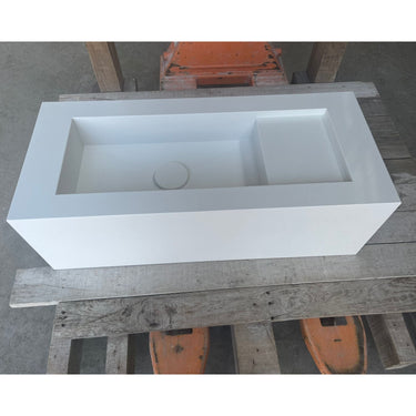 HANDCRAFTED WHITE QUARTZ SINK (QU-052)
