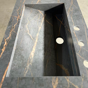 HANDCRAFTED DEKTON LAURENT ENGINEERED PORCELAIN SINK (ES-057)