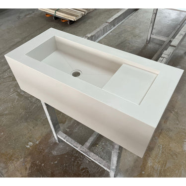 HANDCRAFTED WHITE QUARTZ SINK (QU-052)