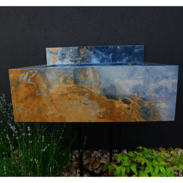 HANDCRAFTED OCEAN BLUE HIGH ENGINEERED STONE SINK (ES-034)