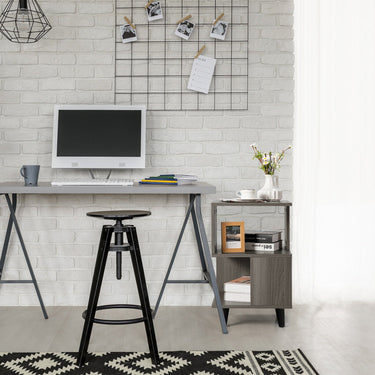 2 Pieces Wooden Modern Nightstand Set with Legs for Living Room