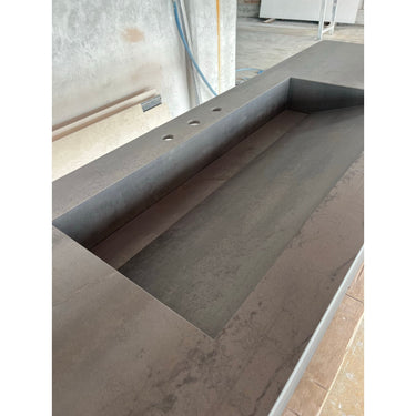 HANDCRAFTED METAL DARK ENGINEERED PORCELAIN SINK (ES-070)