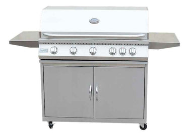 KoKoMo BBQ Grill Classic 40” 5-Burner Freestanding with Cart - 304 Stainless Steel