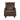 Dark brown Amedou contemporary tufted wingback rocking chair by HouseOfZazla with padded upholstery and wooden rocker base.
