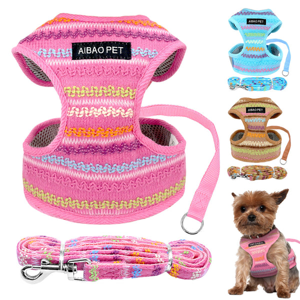 Small and Medium-sized Dog Colored Fleece Corset
