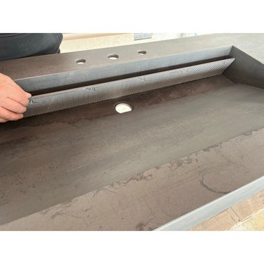 HANDCRAFTED METAL DARK ENGINEERED PORCELAIN SINK (ES-070)