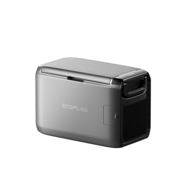 EcoFlow GLACIER Classic portable fridge freezer by NOVANEST with 45L capacity and plug-in battery for travel and outdoor use.