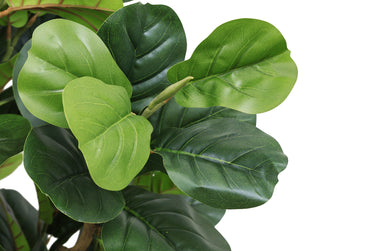 7ft tall artificial Banyan tree silk plant from HouseOfZazla, featuring lush green faux foliage and realistic tree trunk details.