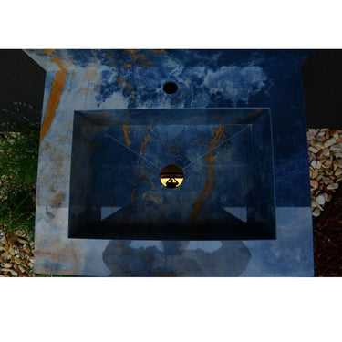 HANDCRAFTED OCEAN BLUE HIGH ENGINEERED STONE SINK (ES-034)