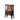 TURBRO Suburbs TS17Q electric fireplace stove heater with realistic flame effect and black metal finish, compact heating appliance.