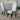 Pair of light gray upholstered dining chairs with high backs and wood legs from HouseOfZazla, set of 2.