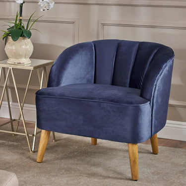 Modern HouseOfZazla accent club armchair with plush upholstery and sleek design, ideal for reading and relaxing in living rooms.