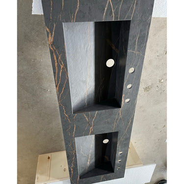 HANDCRAFTED DEKTON LAURENT ENGINEERED PORCELAIN SINK (ES-057)