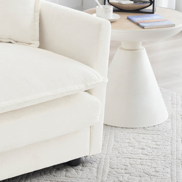 Pair of HouseOfZazla high-end chenille upholstered accent chairs with armrests and plush fabric for stylish seating.
