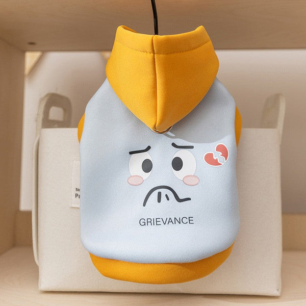 Autumn And Winter Korean Version New Dog Cute Cartoon Little Bear Sportswear Cat Teddy Pet Clothing