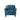 Blue Microfiber Upholstered Armchair Flared Arm Chair with Tufted Back Cushion