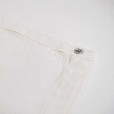 GolfbaysUSA commercial archery impact screen for golf simulator, featuring a large, durable baffle screen with reinforced edges.