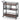 3-tier Bar Cart on Wheels Home Kitchen Serving Cart with Wine Rack and Glasses Holder-Brown