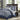 California King 12-piece Reversible Microfiber Comforter Set Navy Blue White