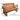 4ft Heavy Duty Porch Glider Bench with Cupholders in Cedar Finish - Made in USA
