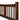 Queen size Solid Pine Wood Platform Bed Frame with Headboard in Cherry