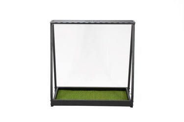 GolfbaysUSA golf club storage rack holding 14 clubs, indoor golf equipment storage shelf with organized design.