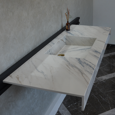HANDCRAFTED DEKTON ONIRIKA TRANCE ENGINEERED PORCELAIN SINK (ES-054)