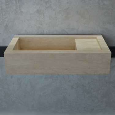 Custom Handmade Travertine Sink (TR-047)