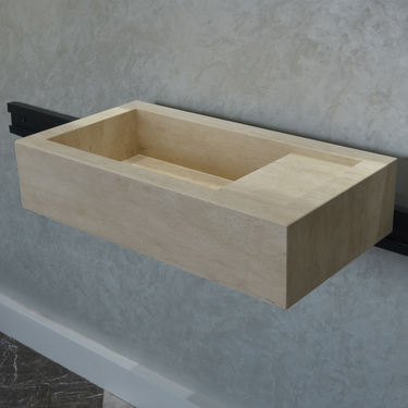 Custom Handmade Travertine Sink (TR-047)