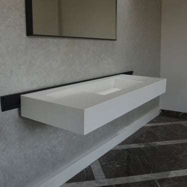 Quartz Bathroom Vanity With Single Sink (QU-092)