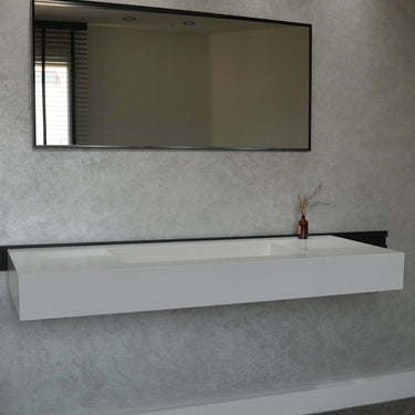 Quartz Bathroom Vanity With Single Sink (QU-092)
