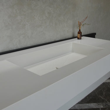 Quartz Bathroom Vanity With Single Sink (QU-092)