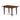 Mission Style 7-piece Dining Set in Mahogany Wood Finish