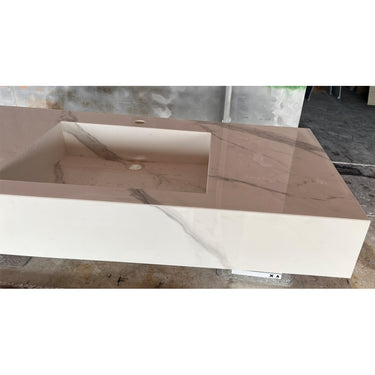HANDCRAFTED EXTRA STATUARIO HIGH ENGINEERED PORCELAIN SINK (ES-059)