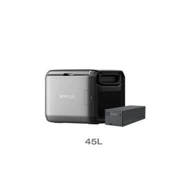 NOVANEST EcoFlow GLACIER Classic 45L portable fridge freezer with plug-in battery for camping and outdoor use.