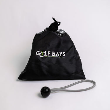 GolfBaysUSA impact screen spare bungee cords for secure installation of golf impact screens.